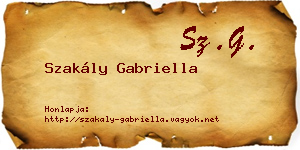 Szakály Gabriella névjegykártya